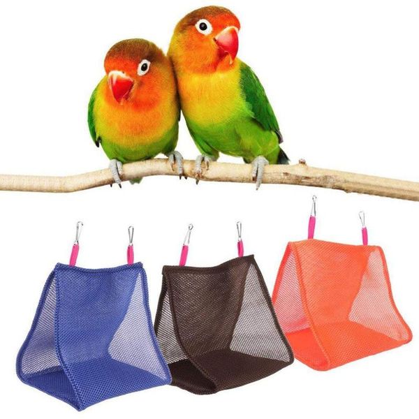 

bird cages summer soft mesh parrot hammock hanging bed for pet cave breathable cage small animals hut tent toy house supplies