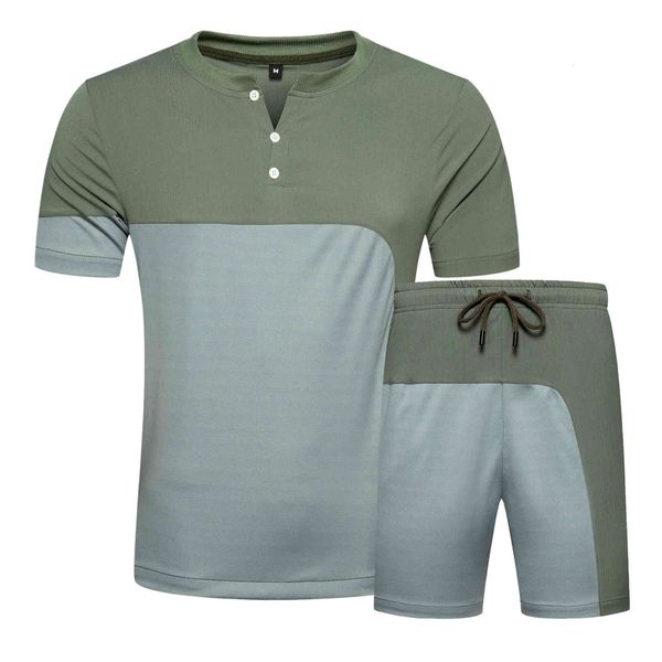 

tracksuit Unfitting suit stitching boys will see button sports shorts at knee height short pants, Gray