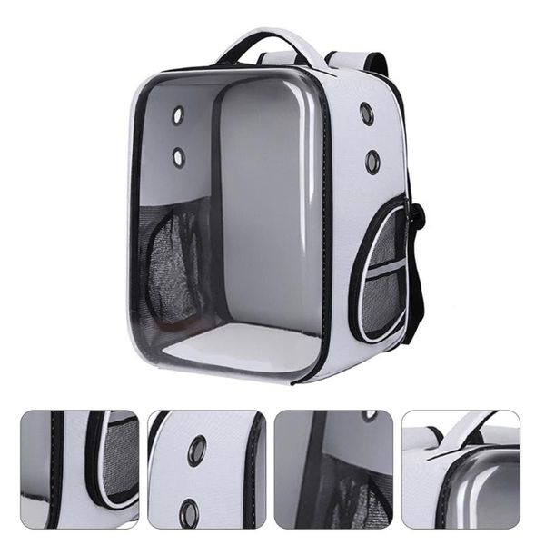 

foldable pet space bag transparent travelling dog storage (grey) car seat covers