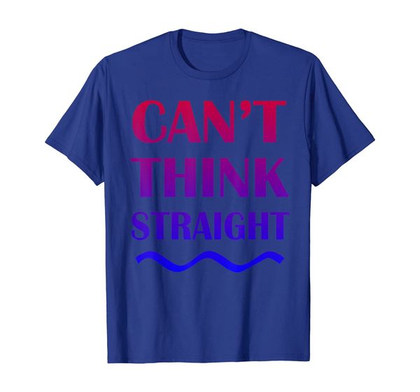 

can't think straight bisexual lesbian lgbt pride shirt, White;black