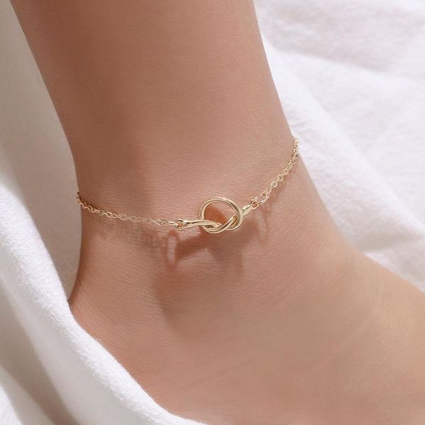 

anklets anklet bracelet jewelry round knotted ladies fashion trend geometric couple hand, Red;blue