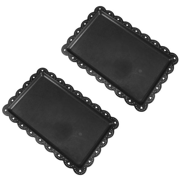 

kitchen storage & organization 2 pcs snack tray special plate plastic serving trays for table