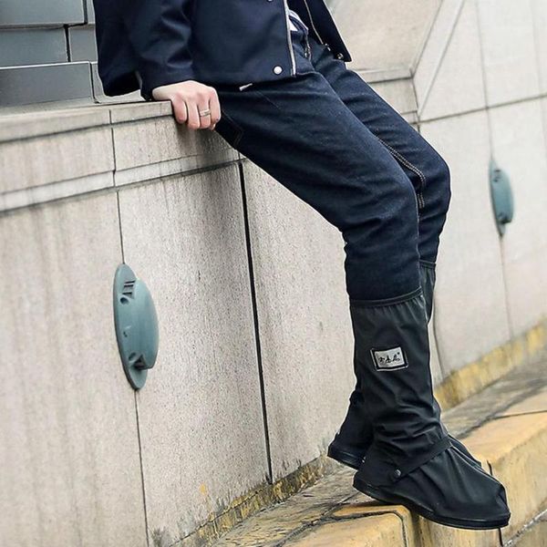 

waterproof shoe covers botas moto reusable motorcycle boots cycling motocross rain shoes relectors1