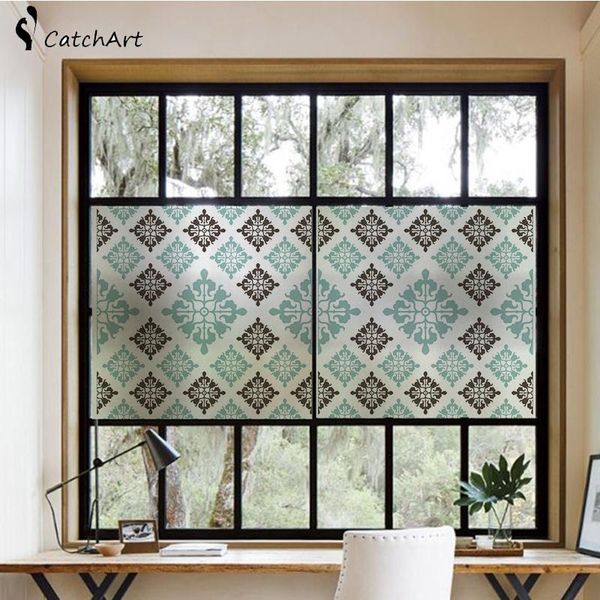 

window stickers film, static cling decorative glass non adhesive film door sticker for home kitchen bathroom office