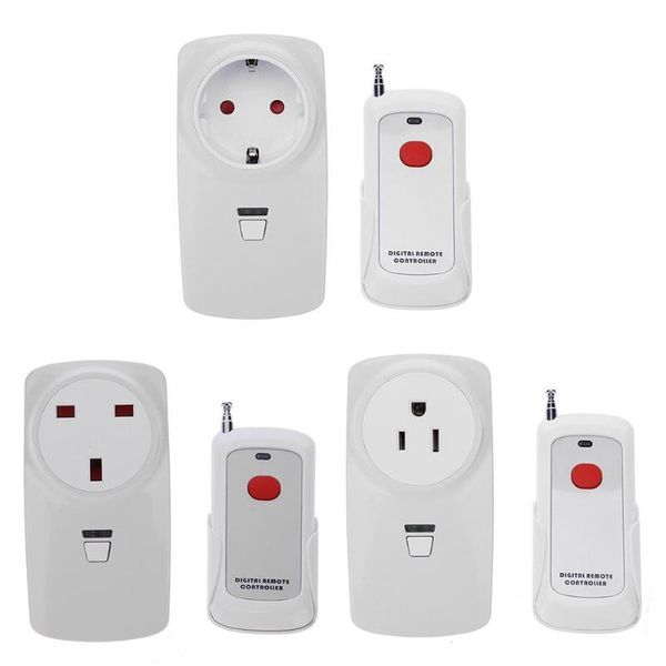 

smart power plugs wireless 1 button remote control outlet electrical light plug switch socket