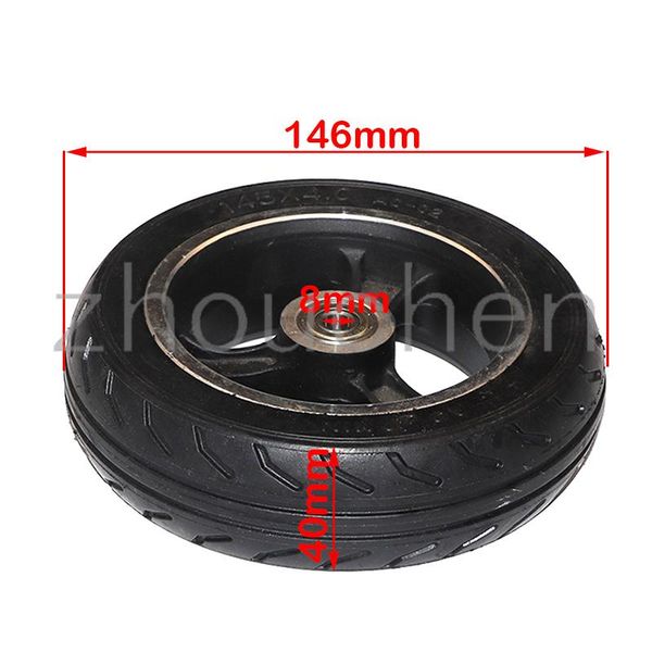 

motorcycle wheels & tires 145x4.0 fast wheel fo widened rear 6 inch electric scooter 145x40 solid tire 6x2 aluminum