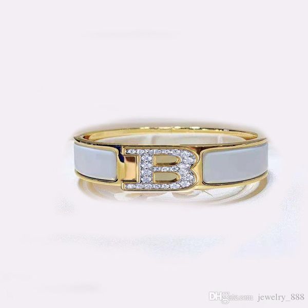 

12mm women gold bangles stainless steel 18k gold bracelet designer jewelrys bracelets h gift link, Black