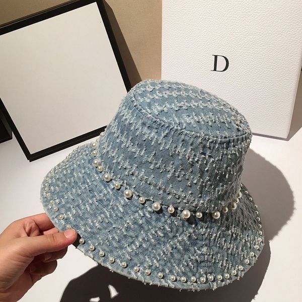 

new style pearl fisherman's hat for women in summer