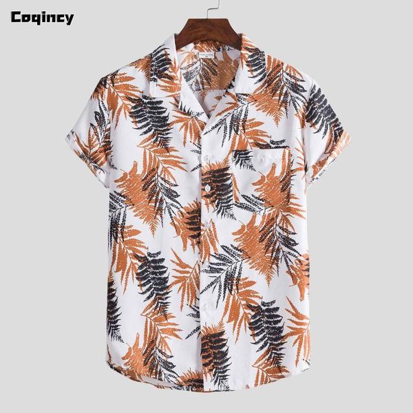 

men's casual shirts hawaiian mens fashion ethnic beach short sleeve for men printing shirt blouse streetwear chemise homme, White;black