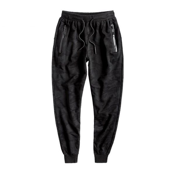 

amberheard spring autumn men straight jogger trousers casual camouflage cotton sweatpants harem pants tracksuit plus size -10xl men's, Black