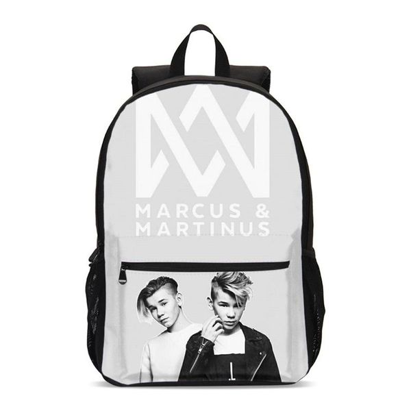 

backpack fashion prints marcus and martinus school bags boys student teenager large travel shoulder bag rucksack mochila escolar