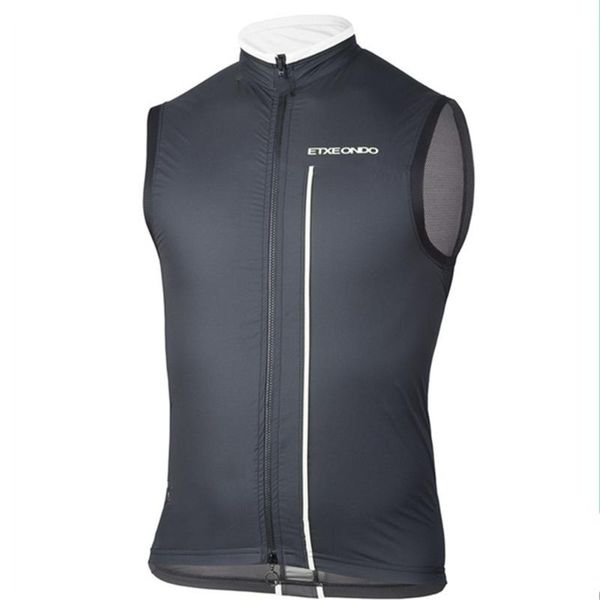 

men's sleeveless cycling jersey fleece thickened autumn and winter warm vest mountain bike clothing racing sets, Black;blue