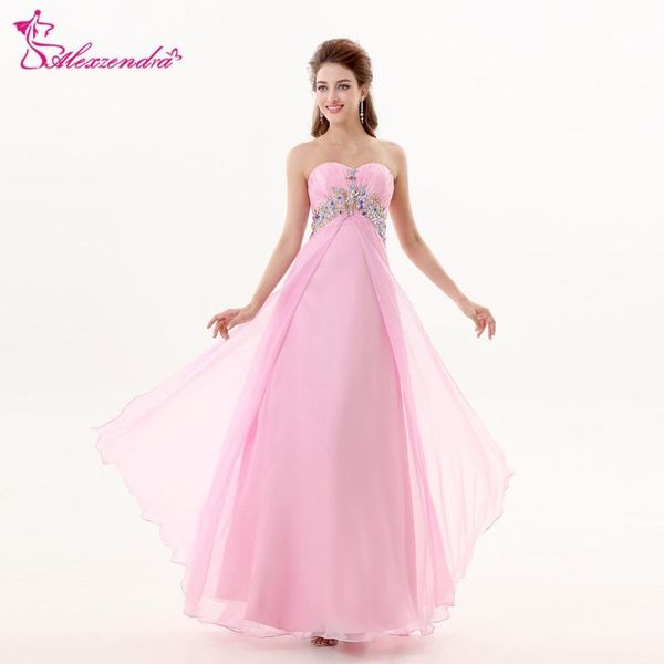 

party dresses alexzendra sweetheart beaded chiffon pink long prom plus size bridesmaid dress for girls, White;black