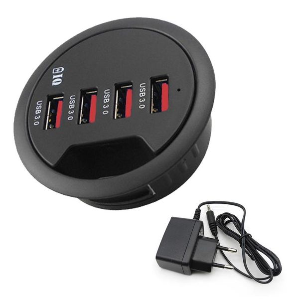 

hubs mounting in-desk 4 ports usb 3.0 hub desk adapter multi splitter for deskpc q1jf