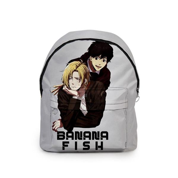 

backpack banana fish fashionable and simple college style for men women