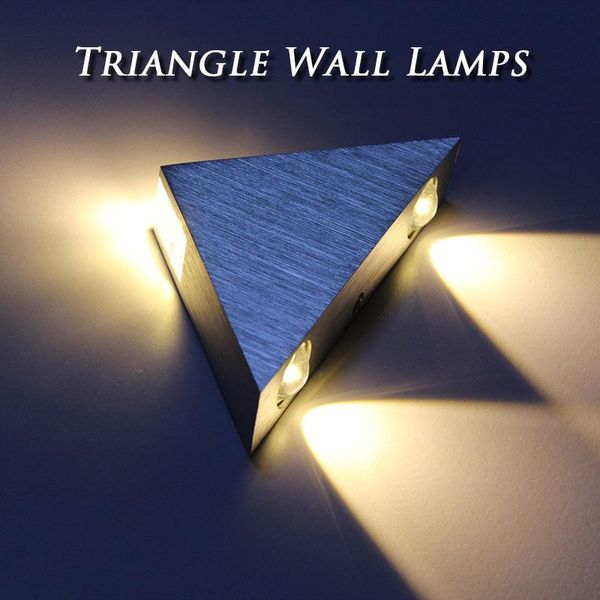 

aluminum triangle led wall lamp ac85-265v high power modern home lighting indoor and outdoor decoration light lamps