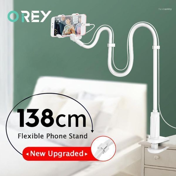 

universal phone holder flexible 360 clip mobile cell desk lazy bed deskbracket mount stand base support11
