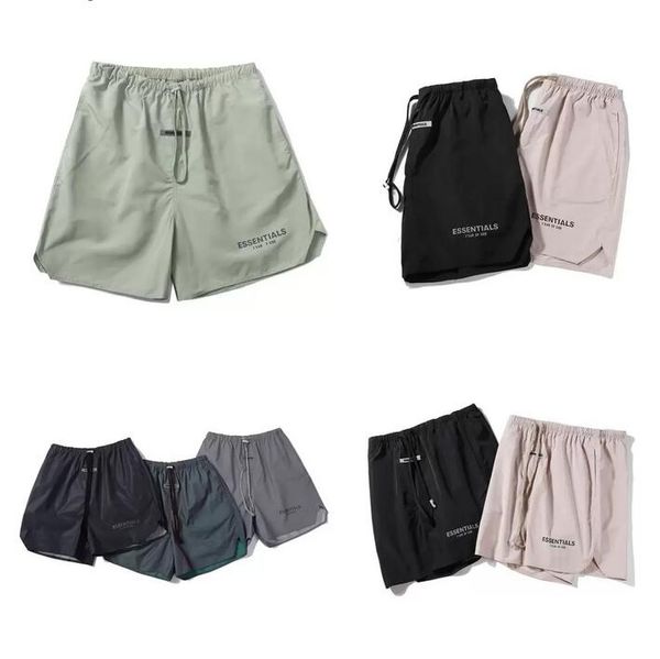 21SS Designer-Saison-Nylon-Shorts, mehrzeilig, reflektierend, knielang, kurze Hosen, Herren und Damen, Paare, Sommer, Strandhose, Laufsport