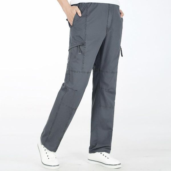 

plus size 5xl 6xl men's cargo pants military tactical men spring cotton army casual pockets combat trousers, Black