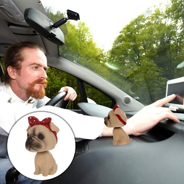 

interior decorations 1pc resin dog figurines car ornament deskdashboard decor
