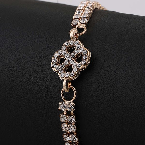 

fashion bracelet point drill zircon crystal bracelet, Black