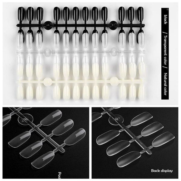 

color card sample display fake nail personality solid fashion trend korean patch practice false stickers 1 set1, Red;gold