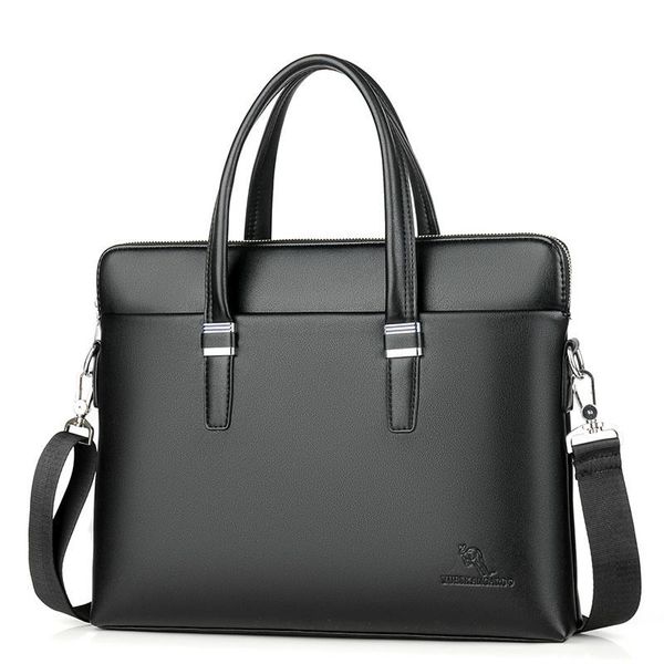

briefcases fashion men briefcase large shoulder tote bag pu leather busin lapcomputer bags brand male office handbags