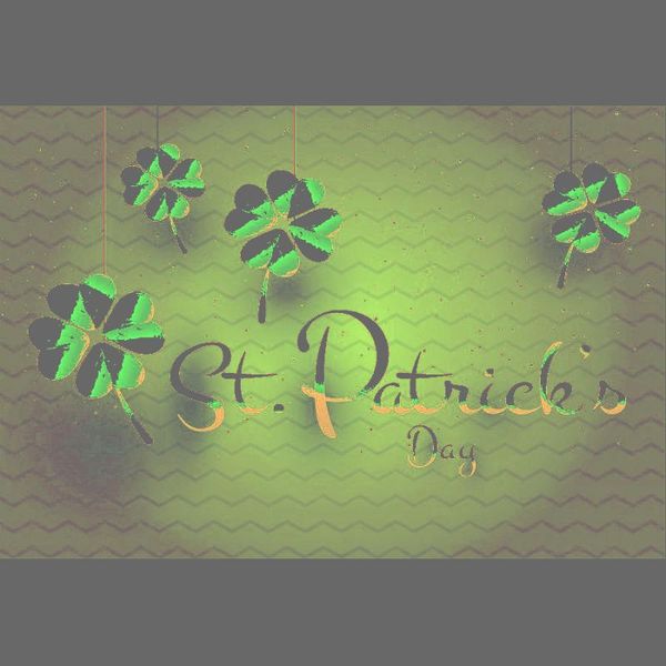 

party decoration st. patrick's day backdrop golden four-leaf clover pography background family holiday decor po booth studio prop