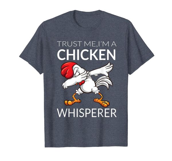 

chicken dabbing: chicken whisperer shirt, funny cute poultry, White;black