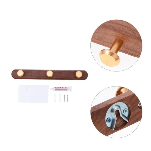 

hooks & rails wall mounted coat rack multi elegant walnut heavy duty hook