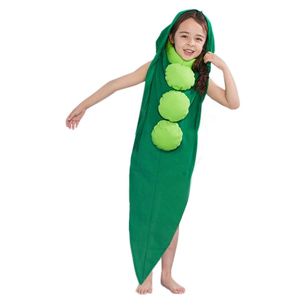 Mascote boneca traje de halloween traje crianças performannce traje verde macacão de peão fantasia vestir papel jogar para crianças meninas meninos
