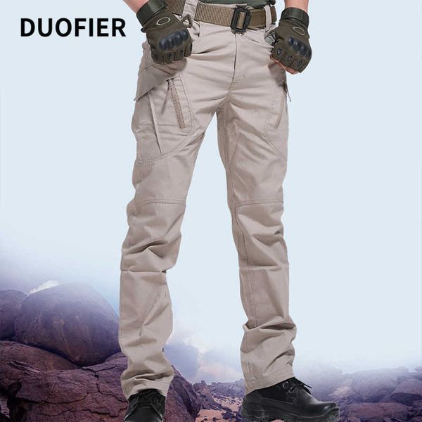 Mens taktische Hosen Mehrere Taschenelastizität Militärische städtische TACITCAL-Hose Männliche Arbeit Jogger Fracht Hose 5XL 210603