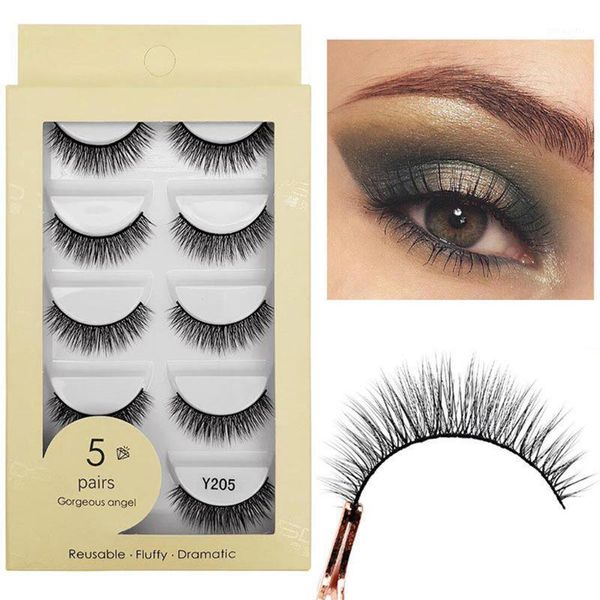 

pairs natural long fake mink eye lashes thick makeup false eyelashes 449d1