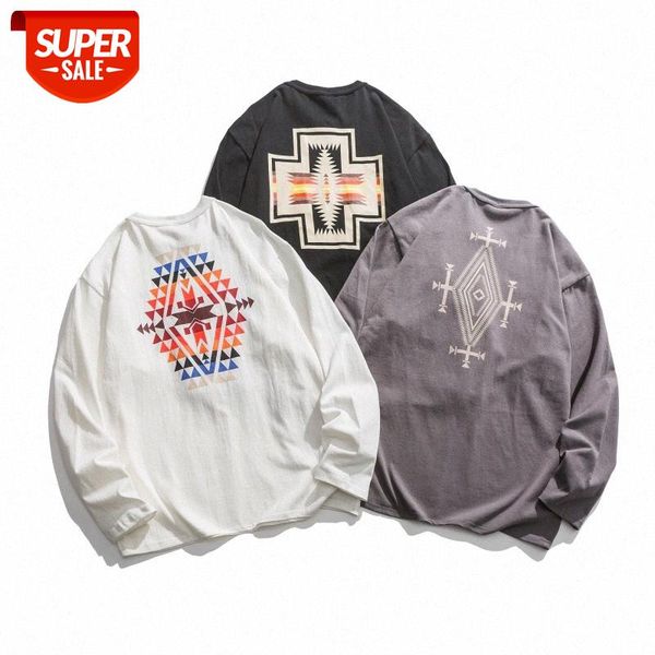 

mansclot casual creative print round neck loose pullover long sleeve men #zu2j, White;black
