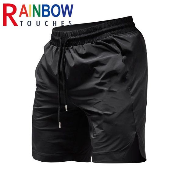 

men's shorts rainbowtouches summer fitness pants sports training running leisure breathable slim fit men, White;black
