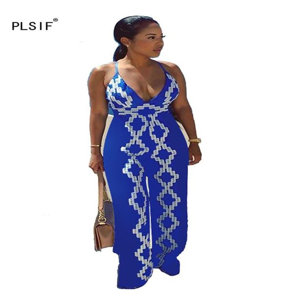 

women's jumpsuits & rompers western style fashion patchwork lady blue summer deep v-neck spaghetti strap party overall, Black;white