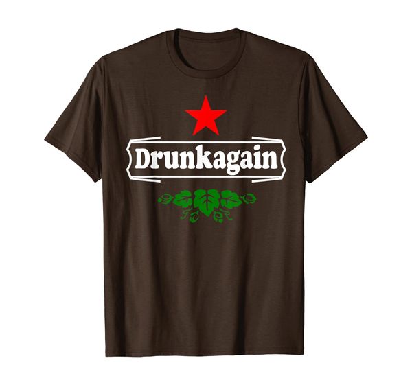 

drunk again drunkgains t-shirt, White;black