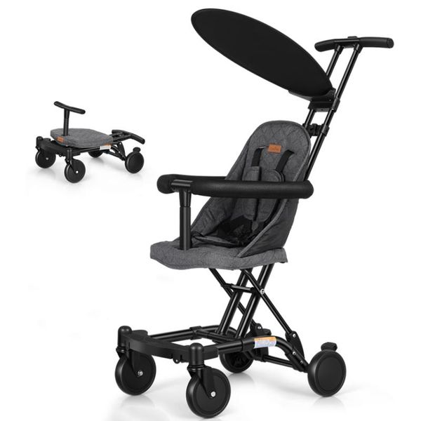 

strollers# simple pure color dexterous baby stroller comfortable multifunctional