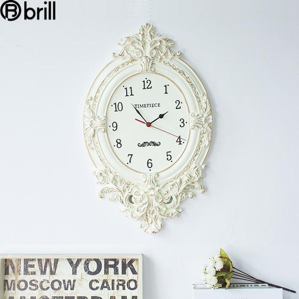 

american simple wall clock luxury vintage creative modern living room silent bedroom europe 50 clocks