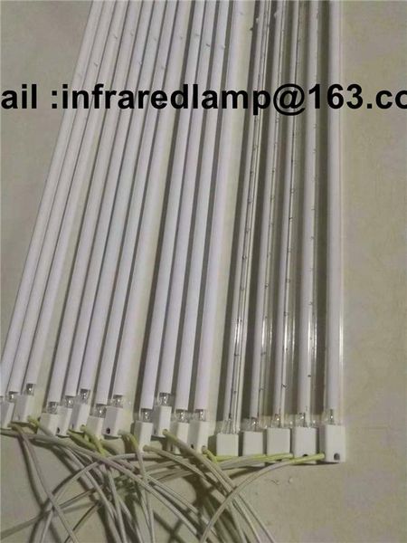 

light beads 1000w medium wave ir tube bulb infrared resistance halogen heating lamp