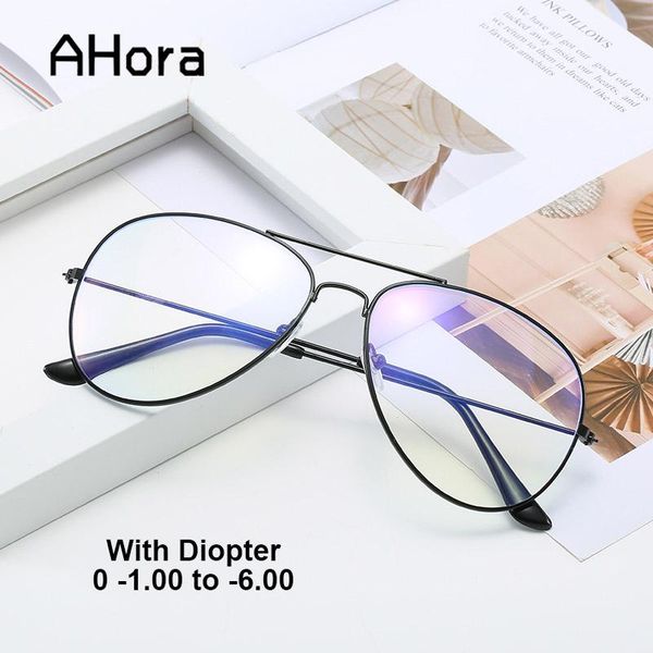 

fashion sunglasses frames ahora classic hipsters style finished myopia glasses frame men women with diopter 0 -1.0 1.5 2.0 2.5 3.0 3.5 4.0 4, Black