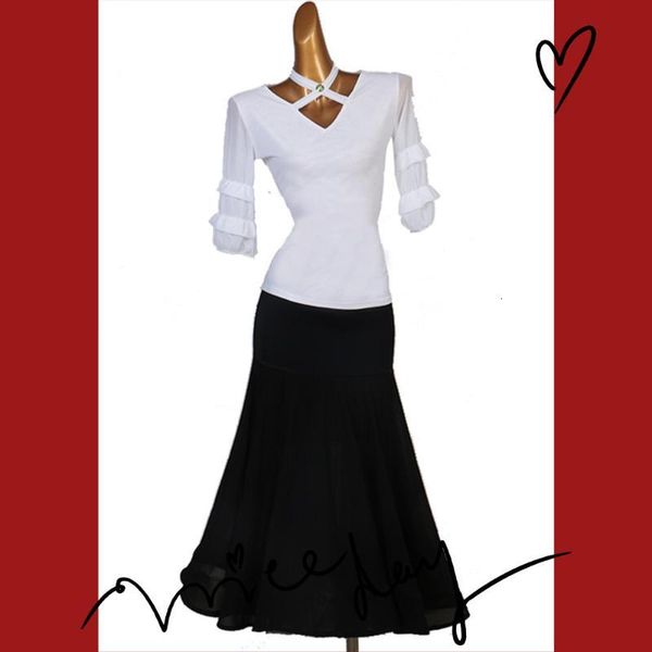 

stage wear ballroom dance dresses foxtrot dancing skirt women waltz dress white blackc mq224+s024 hnmu, Black;red