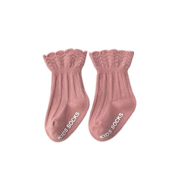 

baby socks girls cotton princess born toddler infant kids spring summer solid girl cute fashion short boat sock, Pink;yellow