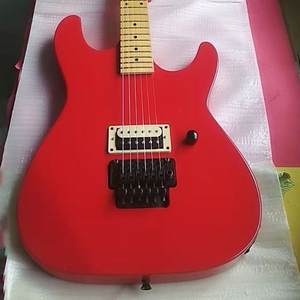 

china oem factory customized red electric guitar at requested
