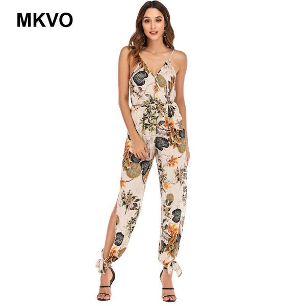 

women's jumpsuits & rompers overalls for women summer sleeveless halter print beach style playsuits combinaison femme plus size girls 3, Black;white