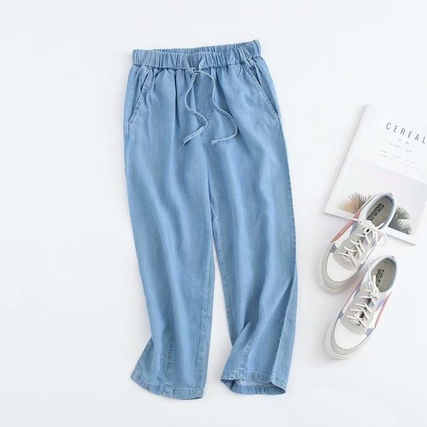 

women's summer new style casual thin tencel loose harem pants, Black;white