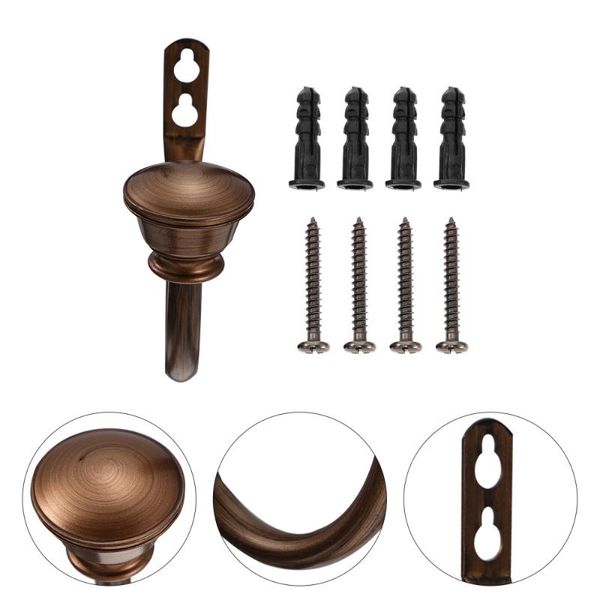 

2pcs u-shape curtain holdbacks iron hooks wall coat hangers & rails