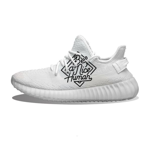

diy custom be a nice human running sho mh printed mens womens trainers outdoor sports sneakers