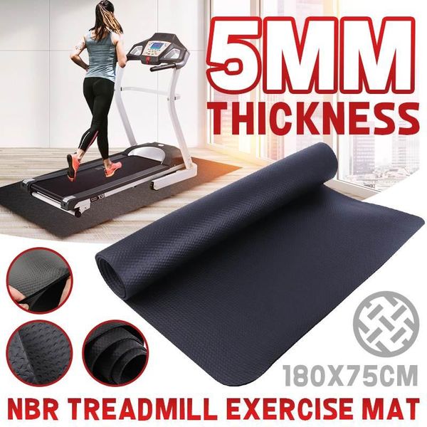 

gym mat fitness equipment for treadmill exercise bike protection floor absorption eliminate static electricity black accessories