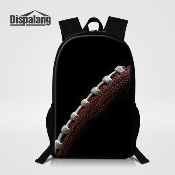 

backpack dispalang mens boys ball print kids school bag women large capacity rucksack travel shoulder mochila escolar